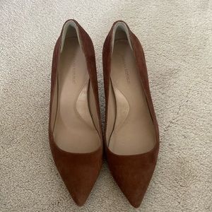 Brown suede Banana Republic heels